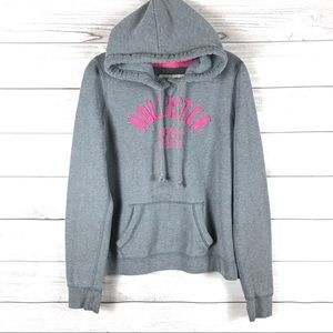 Hollister Beach Crew long sleeve gray hoodie sz L